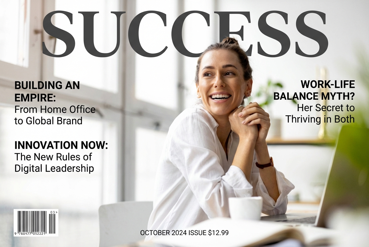 Magazine Cover AI preset example