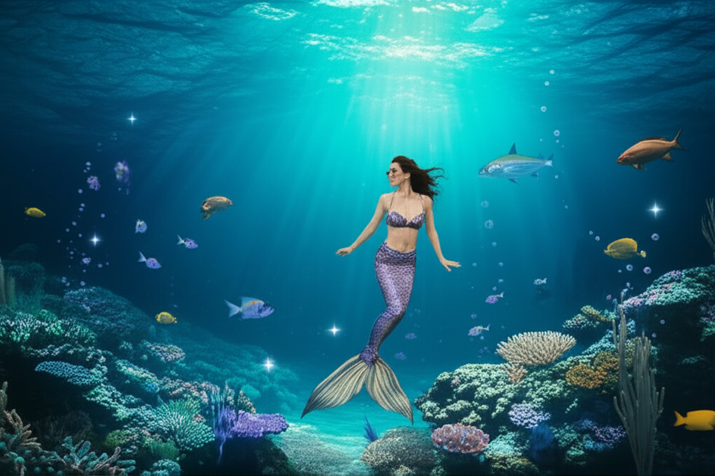 Underwater Mermaid AI preset example