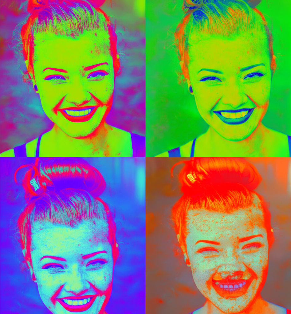 Pop Art Warhol AI preset example