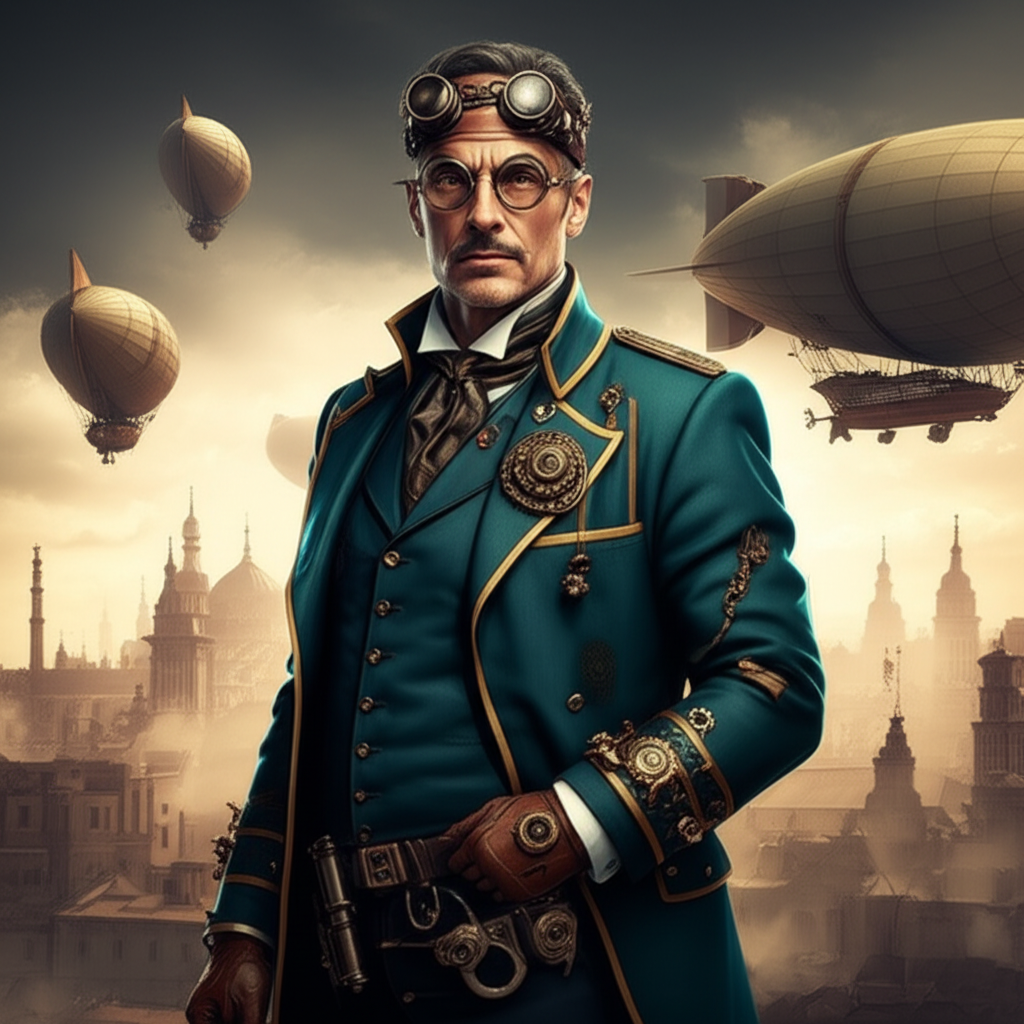 Steampunk Inventor AI preset example