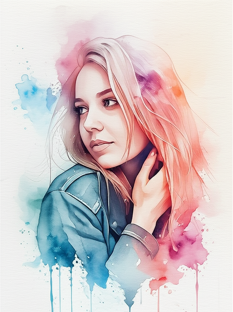 Watercolor Dream AI preset example